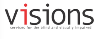 VISIONS Logo - services for the blind and visually impaired